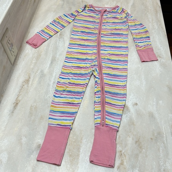 ☀️ RETIRED Little Sleepies Sunrise Stripe Zippy - 18-24 months - Picture 5 of 8